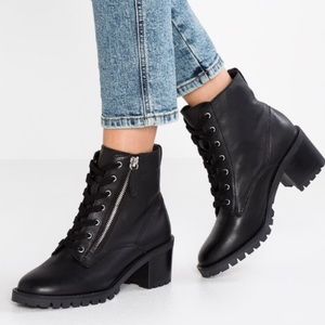 Abauvia Black Women Combat boots